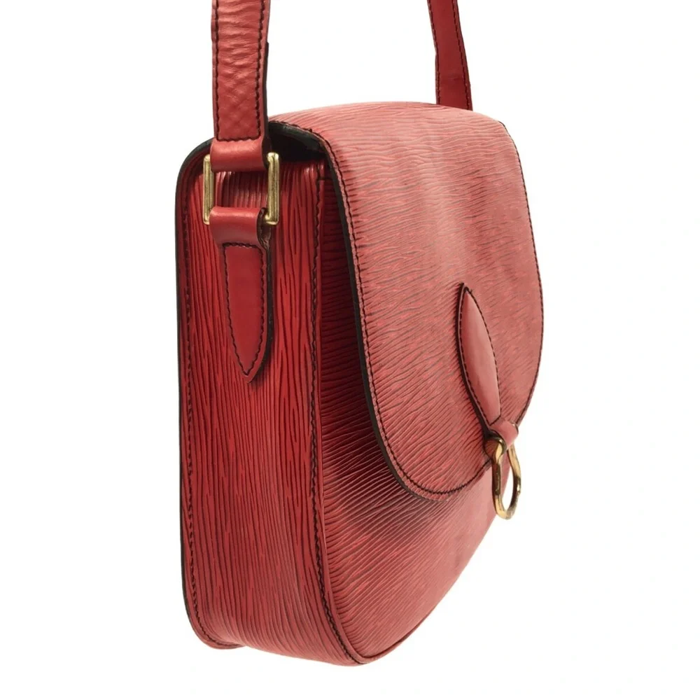 Authentic Louis Vuitton Red Epi Saint Cloud MM vintage crossbody bag